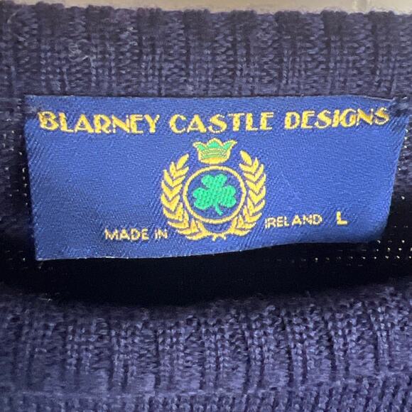 Blarney Castle Designs Pure New Wool Shamrock Sweater Large - Picture 3 of 6